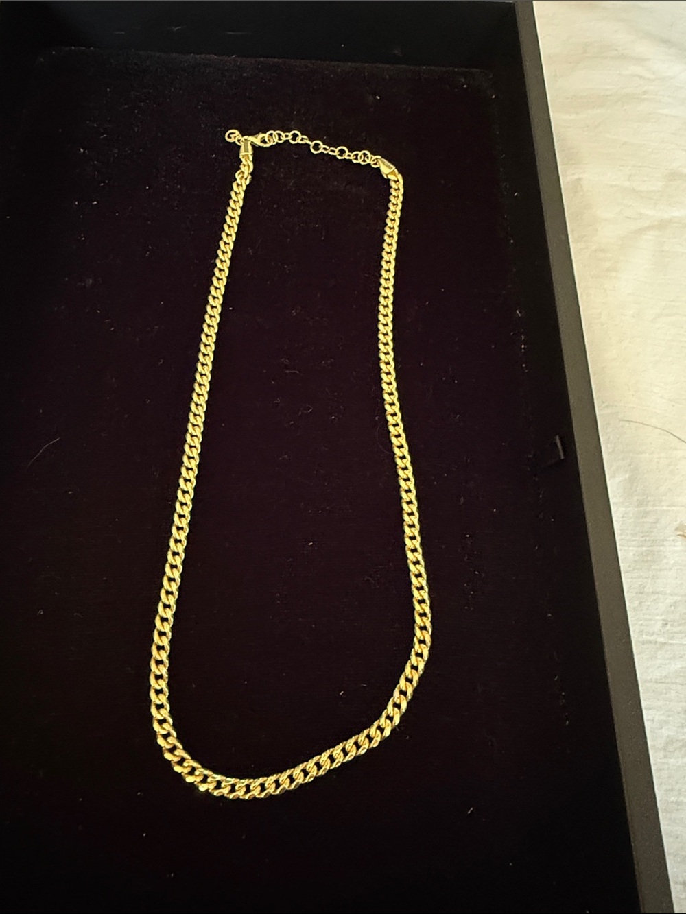 Sterling Gold-Tone NFS Cuban Link Chain Necklace 22” (can be 20”)